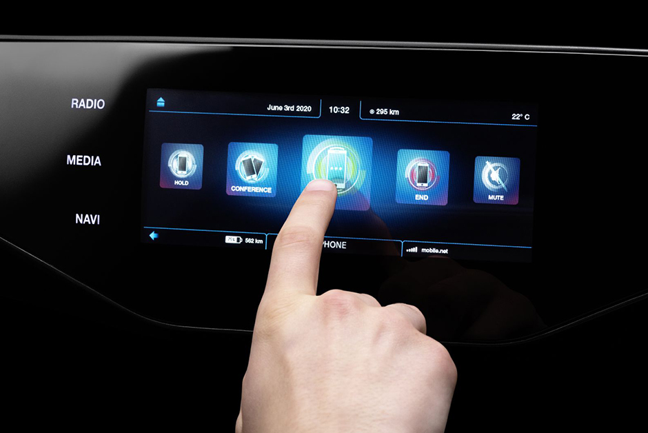 Touchscreen mit HMI-Dashboard